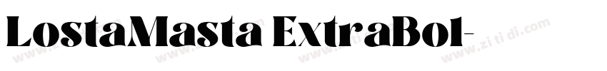 LostaMasta ExtraBol字体转换 LostaMasta ExtraBol字体转换